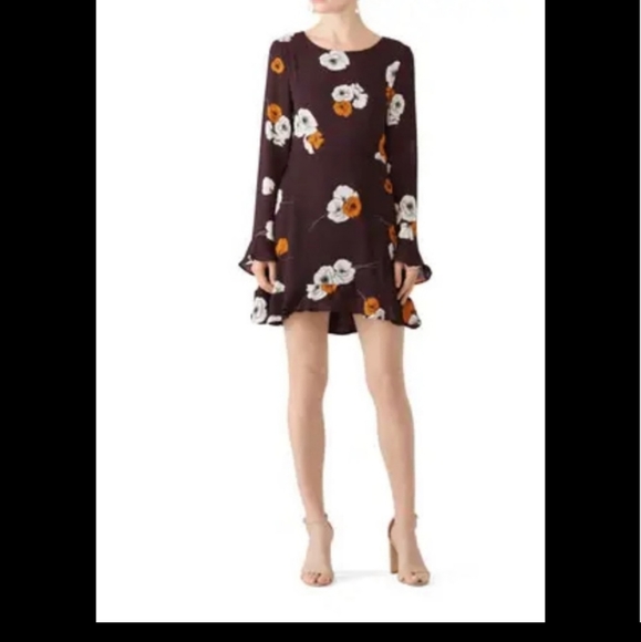 NWT Anthropologie cupcakes and cashmere Aubergine Leena Dress - Picture 3 of 7